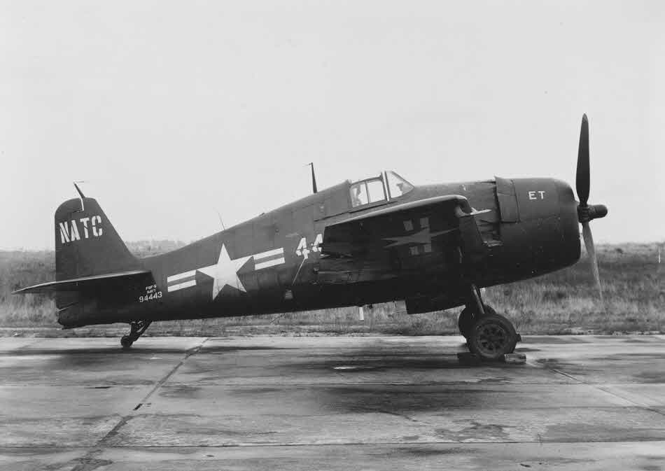 Grumman F6F-5 during trials, 1949 