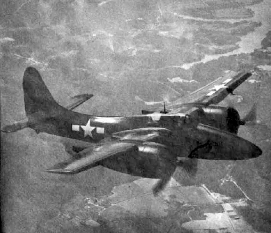 Grumman F7F Tigercat from above-right 