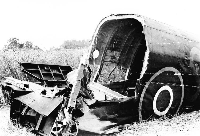 Rear section of Halifax JB858 of No.408 Squadron 