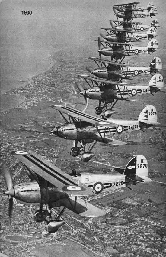 Hawker Fury Mk.II in Formation 
