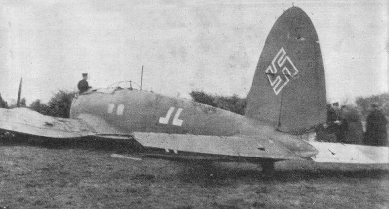 Heinkel He 111 forced down in France