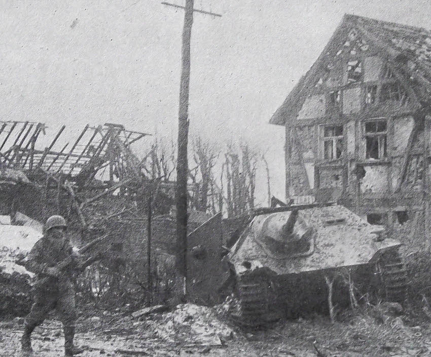 Hetzer abandoned at Kesternich, 1944 
