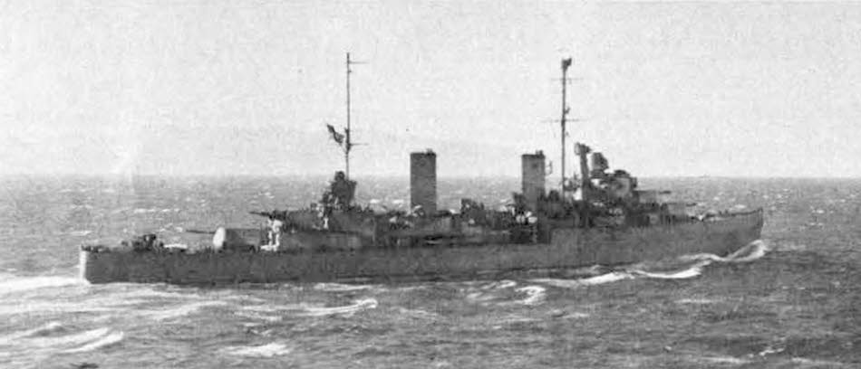 Side view of HMAS Hobart 