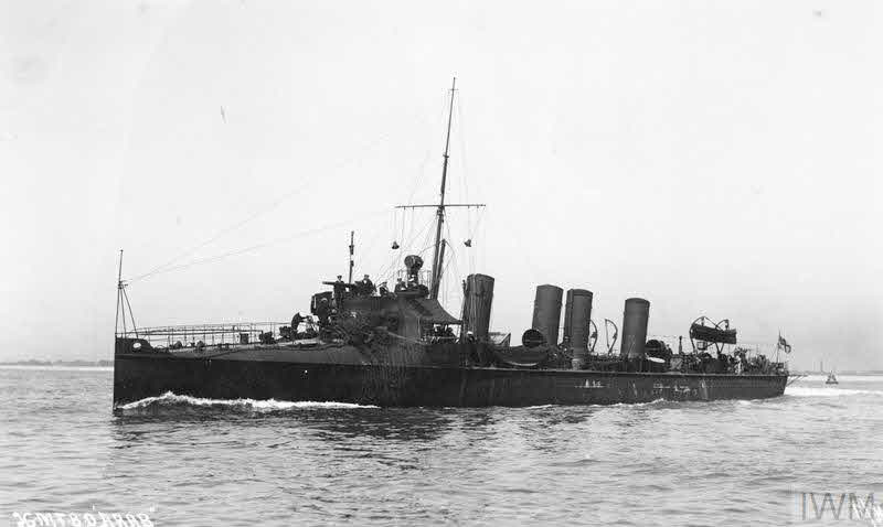 HMS Arab at sea 