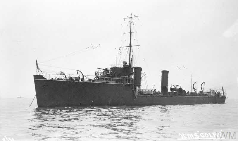 HMS Colne from the left 