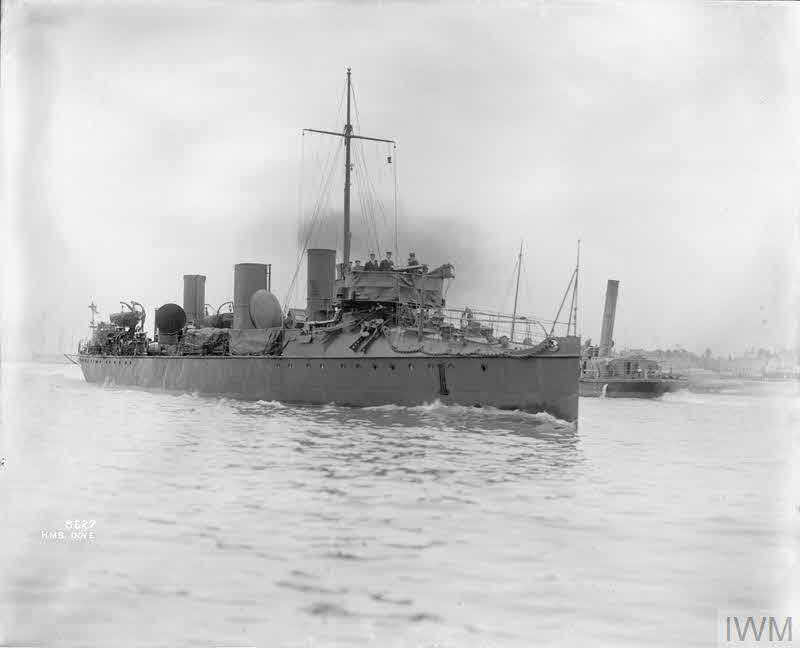 HMS Dove from the right