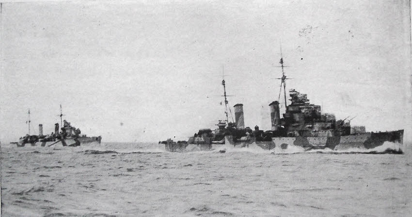 Side view of HMS Euryalus