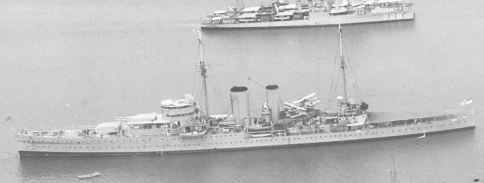 HMS Exeter, 1934, Panama Canal Zone 