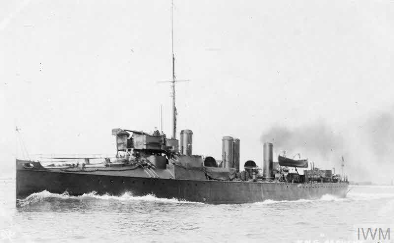 HMS Fervent at sea 