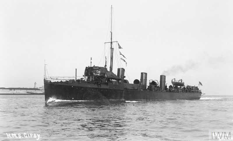 HMS Gipsy from the left 