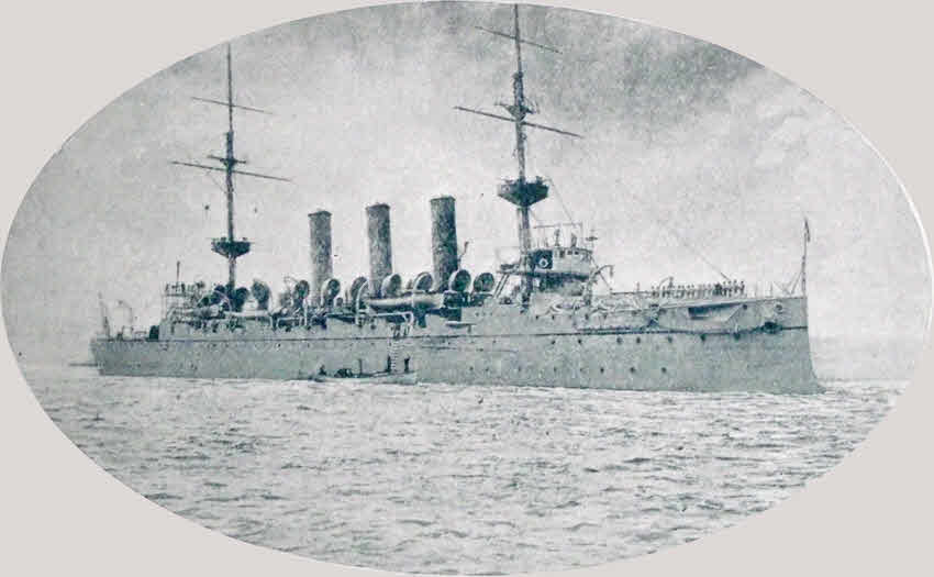 Side view of HMS Highflyer  