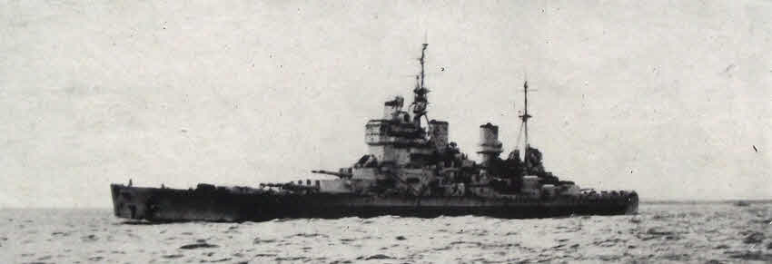 HMS King George V at sea 