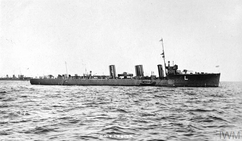 HMS Legion from the right 