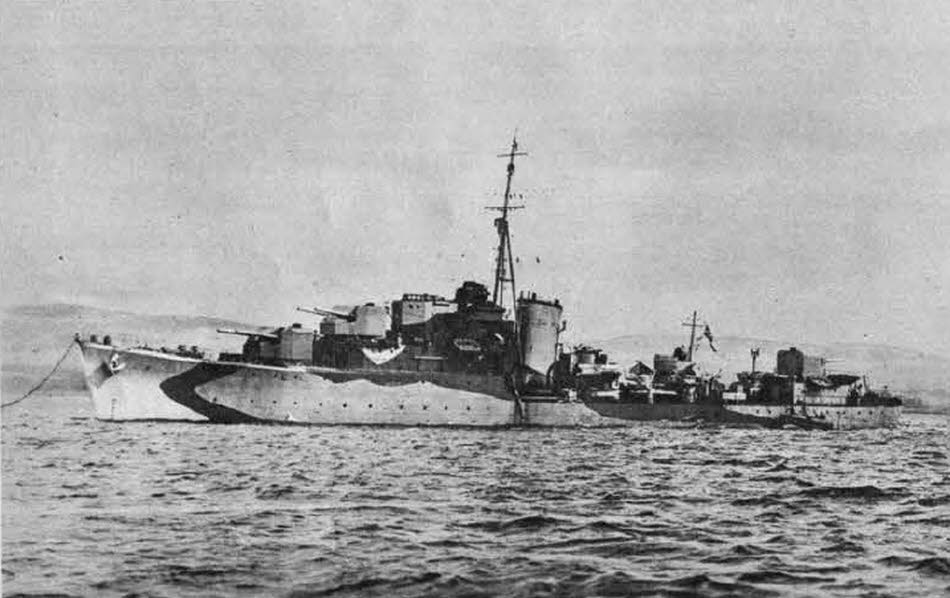 M Class Destroyer HMS Mahratta 