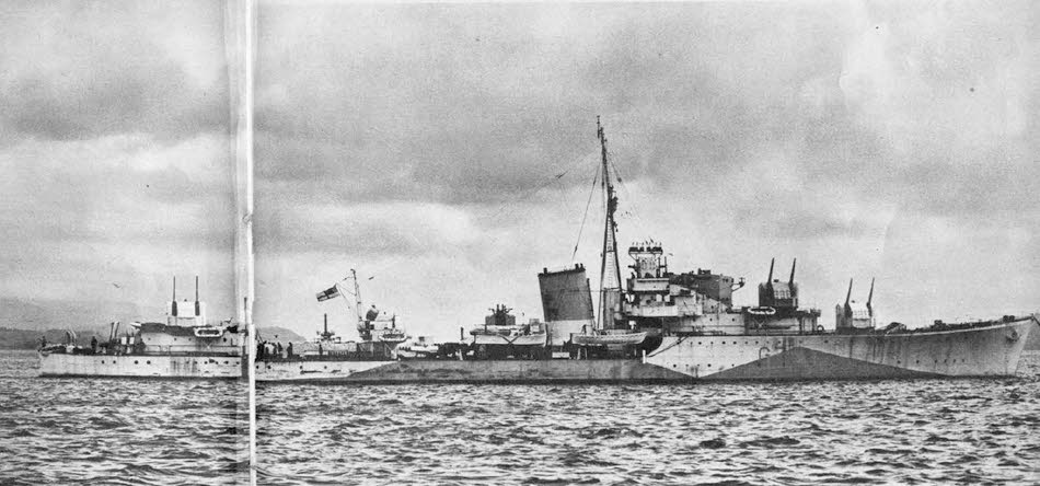 Side View of HMS Meteor 