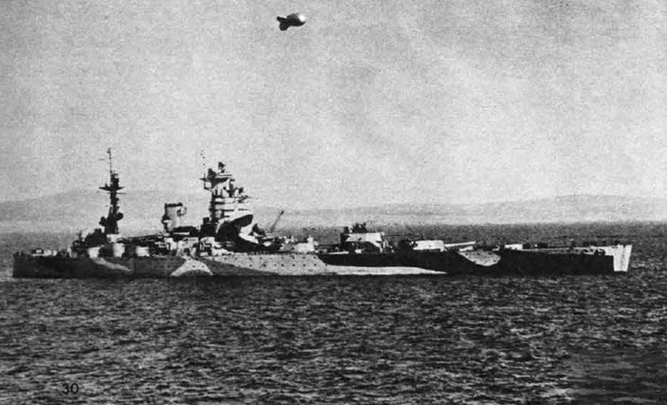 HMS Nelson from the right 