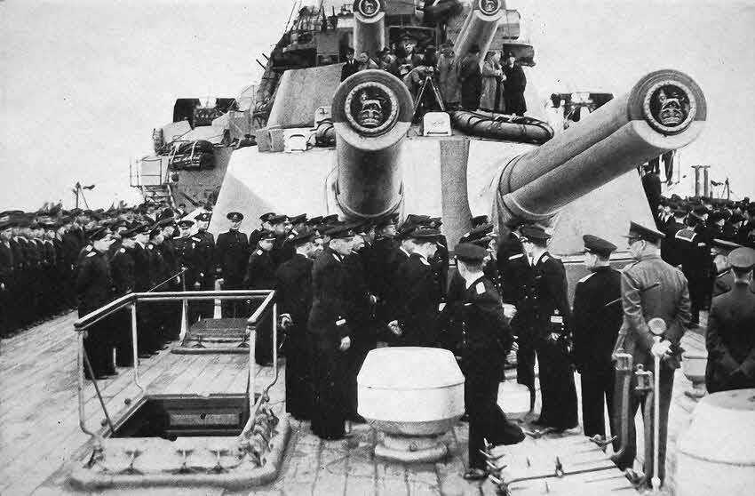 HMS Royal Sovereign being handed to Soviets 