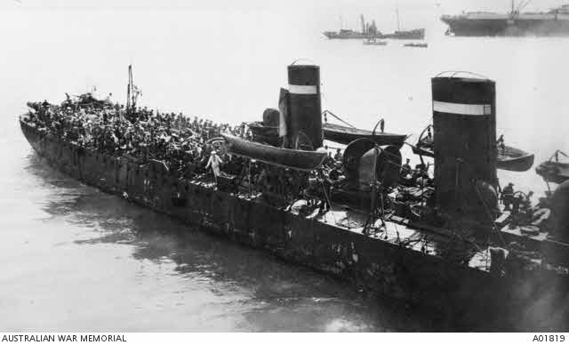 No.1 Field Ambulance on HMS Scourge, Gallipoli 