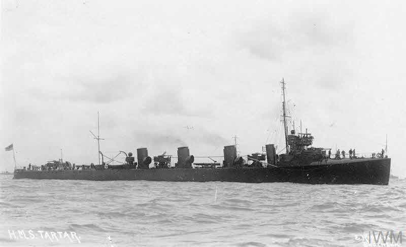 HMS Tartar from the right 