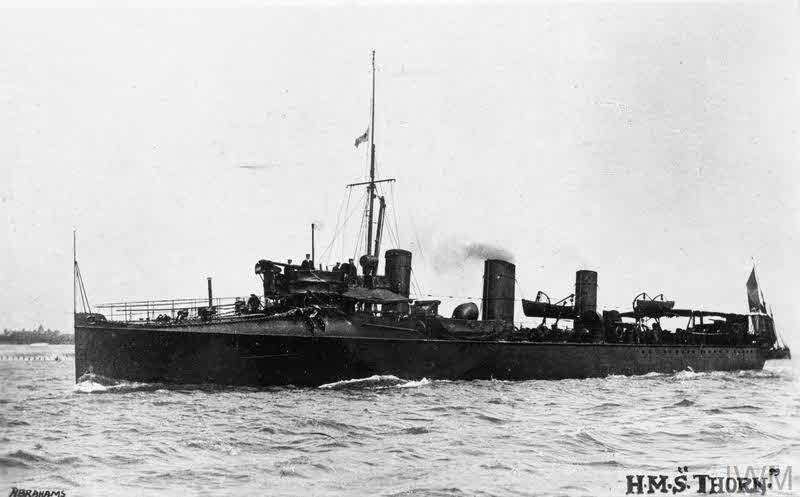 HMS Thorn from the left 