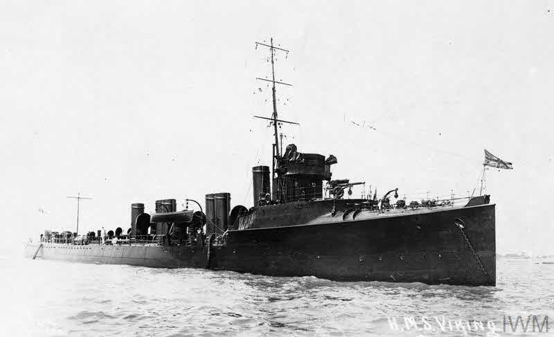 HMS Viking from the right