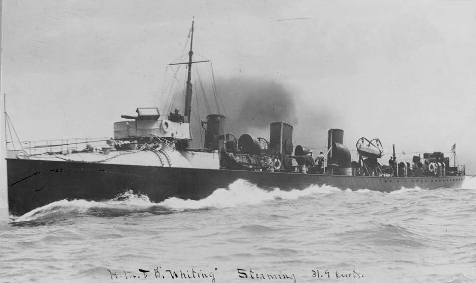 HMS Whiting on a speed trial 