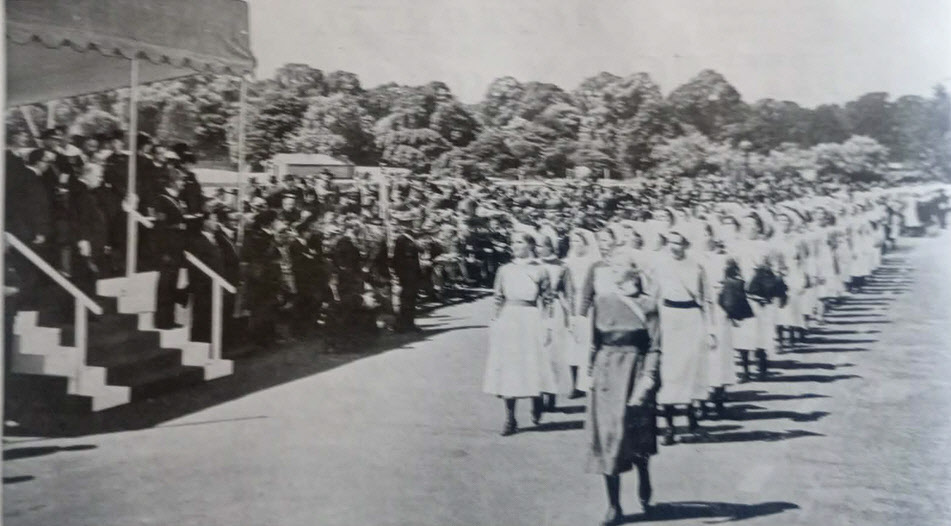 Hospital Workers parade in Hyde Park, 1941 
