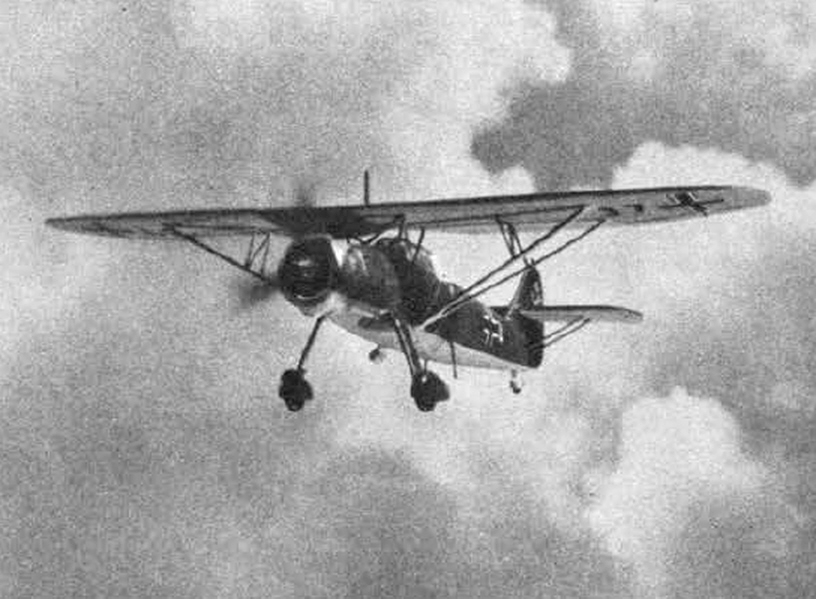 Henschel Hs 126 from the front 