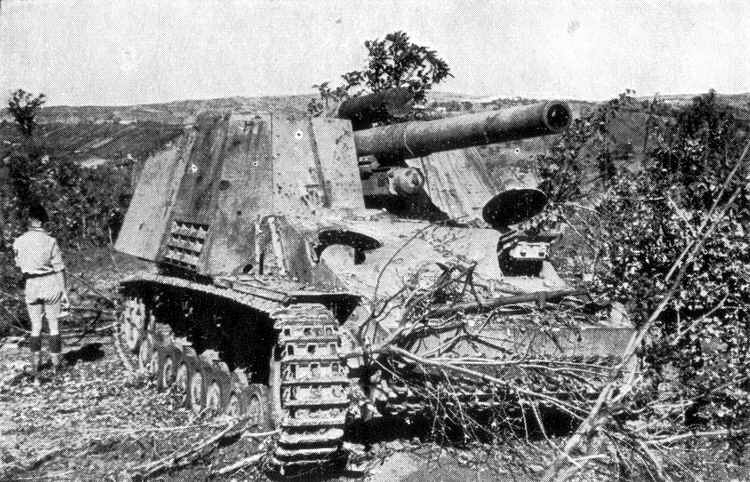 Hummel captured in Italy, 1944 