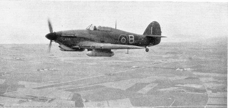 Hurricane IIC over Tunisia