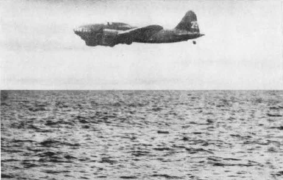 Ilyushin Il-4 over water 