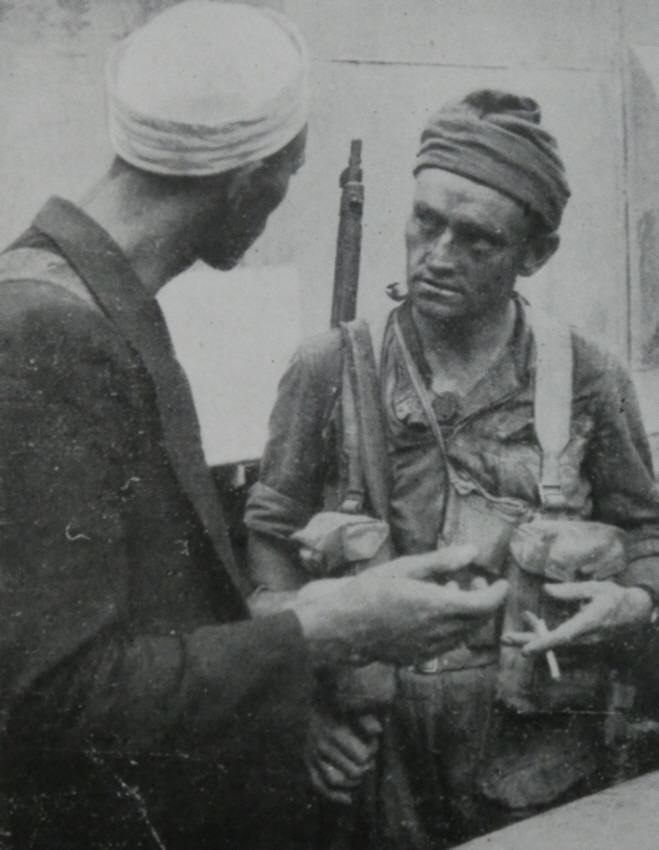 Commando and Italian POW on Cherso 