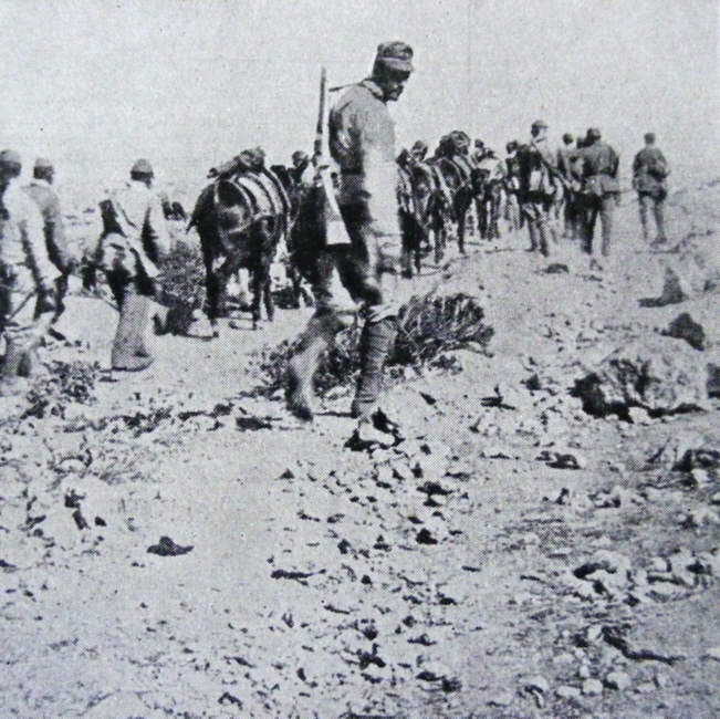 Italian Troops head to the Front