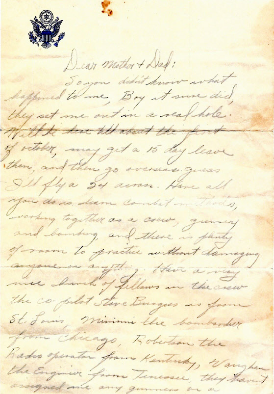 Letter from John Dobler to Parents (1 of 4) 