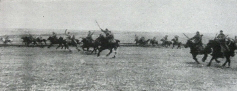 Kuban Cossack Guardsman charging, Ukraine, 1944 
