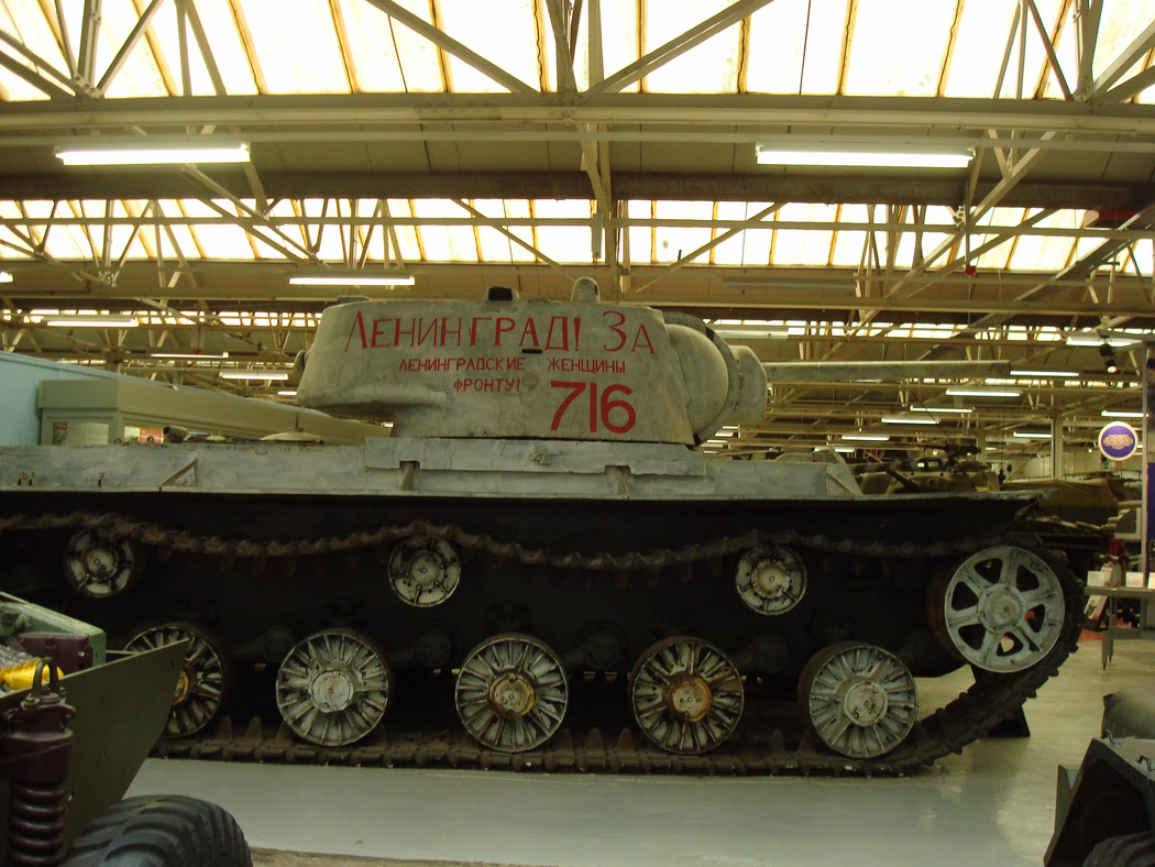 KV-1 Heavy Tank from the right