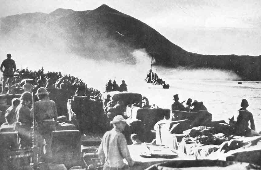 LST heading for Tanahmerah Bay, Hollandia 