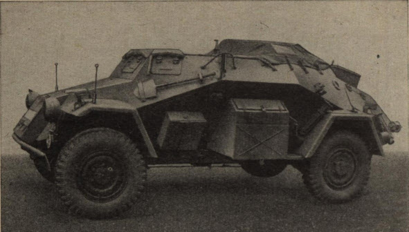 Leichter Panzerfunkwagen Sd.Kfz 260 from the left 