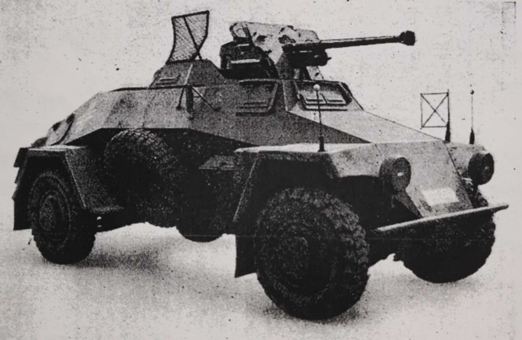Leichter Panzerspahwagen (2.8cm) Sd.Kfz 221 from the right 
