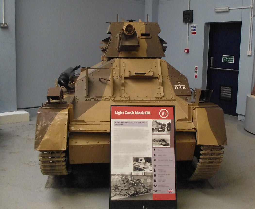 Light Tank Mark IIA from the front