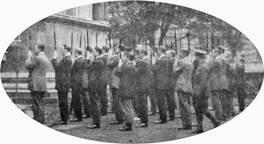 London Artist's Rifles drilling, 1914 