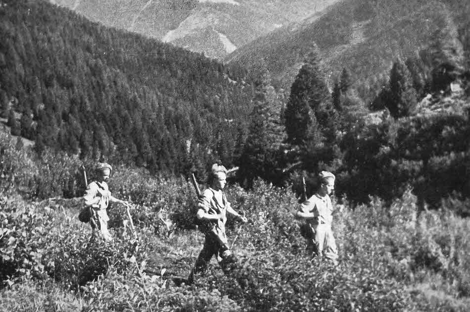 London Irish Rifles in Austria Countryside 