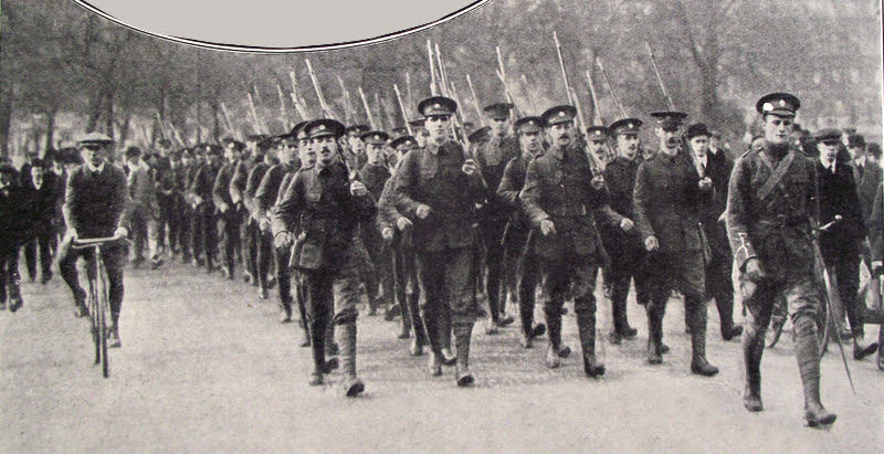 London Territorials Preparing for War, 1914 