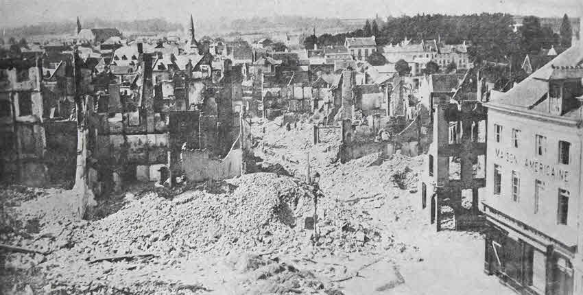 Ruins of Louvain, 1914 