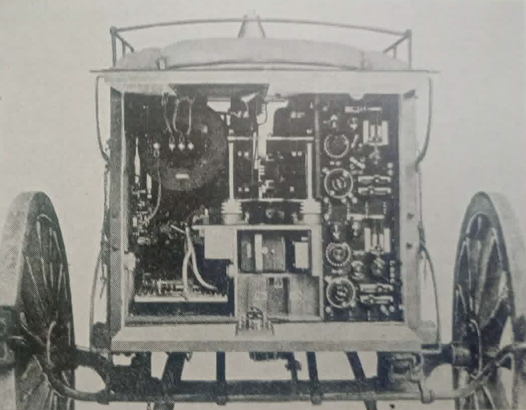 Operating Cart of Marconi 1.5kw Field Set radio 