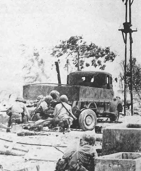 US Marines at Garapan, Saipan 