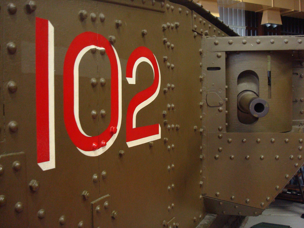 Left sponson of Mark IV Male Tank