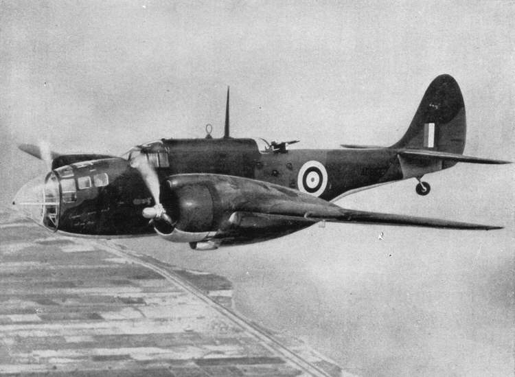 Martin Baltimore II in flight 