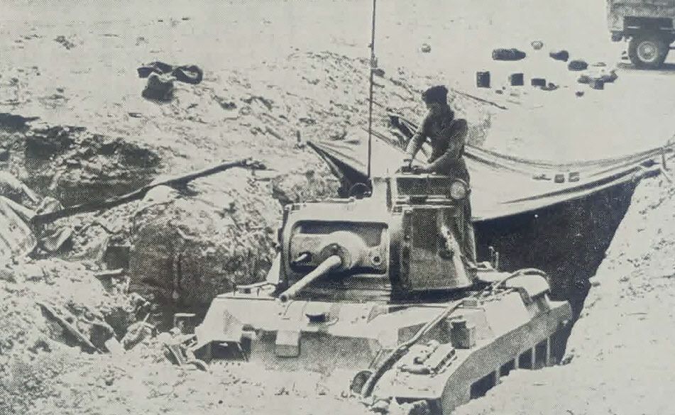 Matilda II in defensive trench, c.1941 