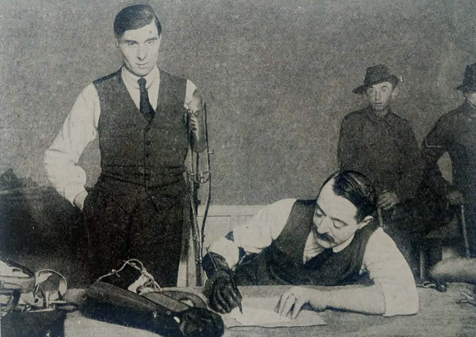 Mechanical Aid to Writing for one armed veteran 